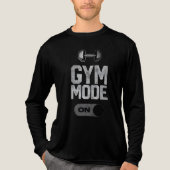 Gym Mode ON | Fitness Workout Motivation Design トライブレンドＴシャツ (正面)