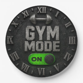 Gym Mode On Home Gym Decor Fitness Motivation Gift ペーパープレート