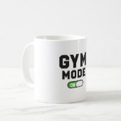 Gym Mode – Train Hard Stay Strong コーヒーマグカップ (正面左)