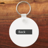 Gym Motivation Funny 0 Fors Given Men's  キーホルダー (正面)