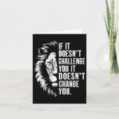 Gym Motivational Quotes If It Doesn't Challenge Yo カード (正面)