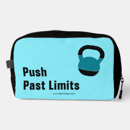 Gym Motto Push Past Limits Electric-Blue Black ドップキット