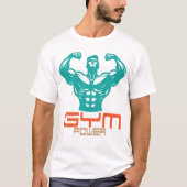Gym Power Motivation Fitness Strength Workout Tシャツ (正面)