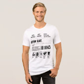 Gym Rat Formula: Handle With Gains トライブレンドＴシャツ (正面全面)