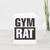 Gym Rat - Workout - Hustle - Fitness - Motivation  カード (正面)