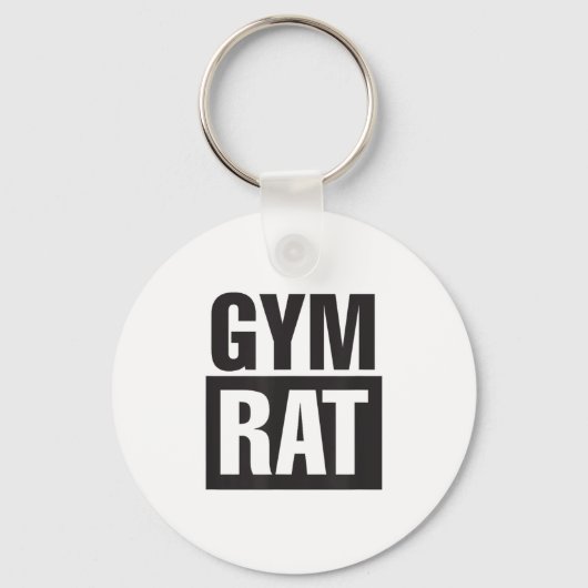 Gym Rat - Workout - Hustle - Fitness - Motivation キーホルダー (正面)