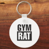 Gym Rat - Workout - Hustle - Fitness - Motivation キーホルダー (正面)
