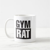 Gym Rat - Workout - Hustle - Fitness - Motivation  コーヒーマグカップ (左)