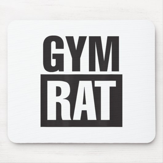 Gym Rat - Workout - Hustle - Fitness - Motivation  マウスパッド (正面)