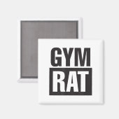Gym Rat - Workout - Hustle - Fitness - Motivation マグネット (正面/裏面)