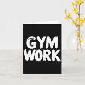 Gym Work Bodybuilding Fitness Workout  カード (黄色い花)