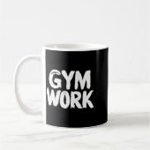 Gym Work Bodybuilding Fitness Workout  コーヒーマグカップ (左)