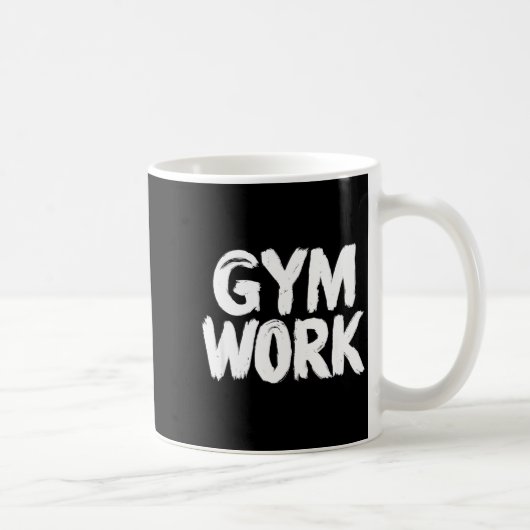 Gym Work Bodybuilding Fitness Workout  コーヒーマグカップ (右)