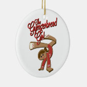 Gymgerbreadの女の子-クリスマス2017年 セラミックオーナメント (右)