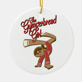 Gymgerbreadの女の子-クリスマス2017年 セラミックオーナメント