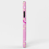 Gymnastという名前の子供の女の子水玉模様ピンク Case-Mate iPhoneケース (裏面/右)