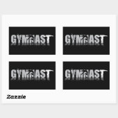 GYMNAST長方形ステッカー 長方形シール (シート)