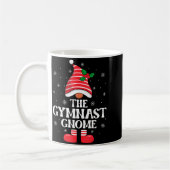 Gymnast Gnome Christmas Family Matching Group Funn コーヒーマグカップ (左)