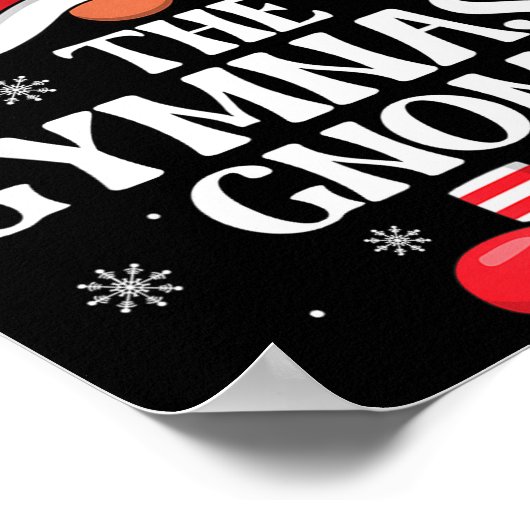 Gymnast Gnome Christmas Family Matching Group Funn ポスター (角)