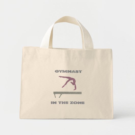 Gymnast in the Zone Tiny Tote Bag ミニトートバッグ (正面)