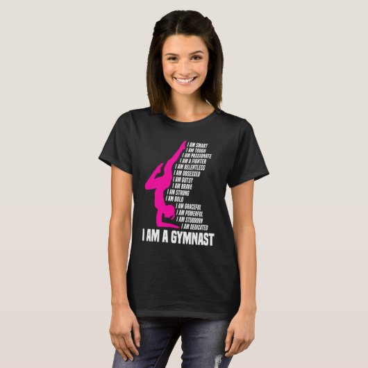 Gymnastic  I Am A Gymnast I Am Smart Gymnastics Gi Tシャツ (正面フル)