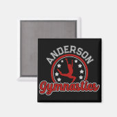 Gymnastics ADD NAME Gymnast Vault Floor Athlete  マグネット (正面/裏面)
