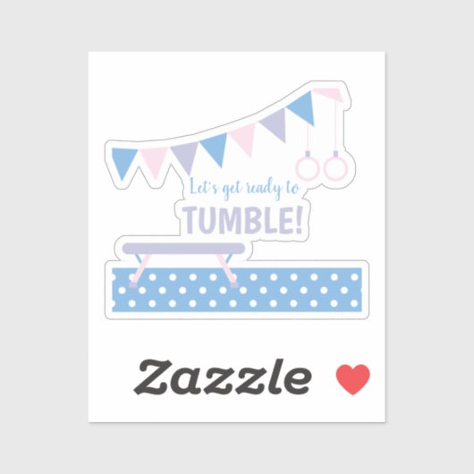 Gymnastics Birthday Party  シール (シート)