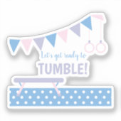 Gymnastics Birthday Party  シール (正面)