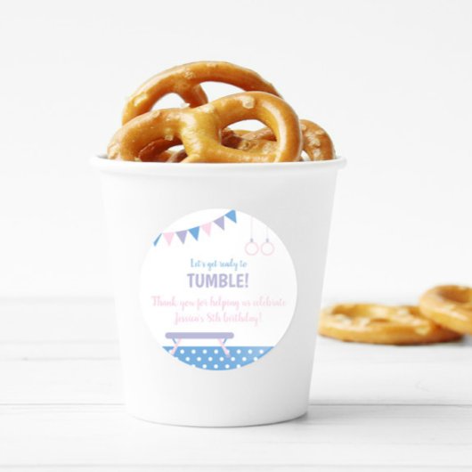 Gymnastics Birthday Party  ラウンドシール