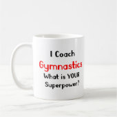gymnastics coach コーヒーマグカップ (左)