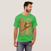 Gymnastics Coach Retro Silhouette friends Tシャツ (正面フル)