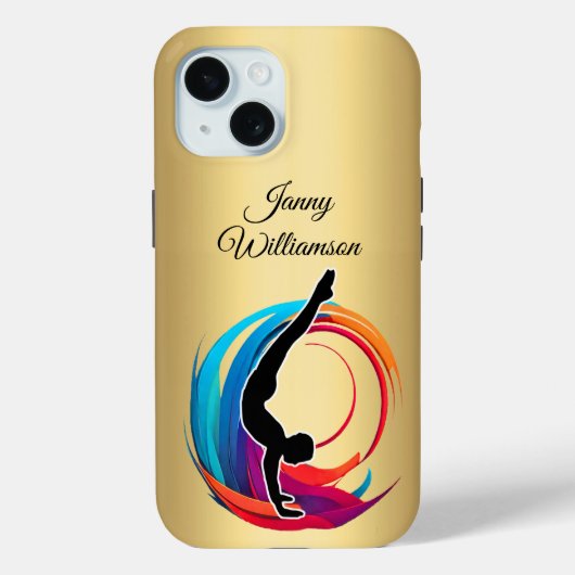 Gymnastics Colorful "logo" elegant Personalize Case-Mate iPhoneケース (裏面)