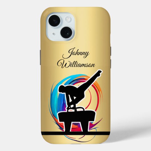 Gymnastics Colorful "logo" elegant Personalize Case-Mate iPhoneケース (裏面)