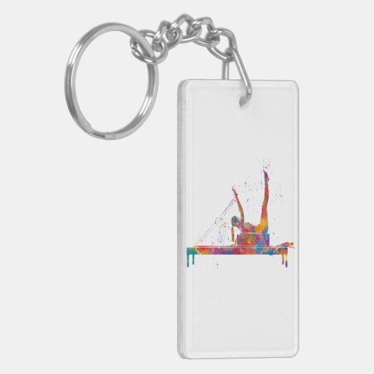 gymnastics exercise キーホルダー (正面左)