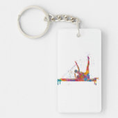gymnastics exercise キーホルダー (正面)