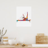 gymnastics exercise ポスター (キッチン)