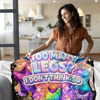 Gymnastics Girl Too Many Leos? I Don't Think So フリースブランケット