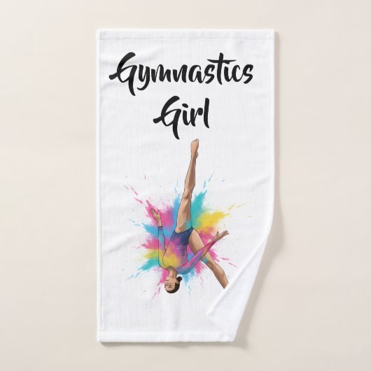 Gymnastics Girl - Towel ハンドタオル (ハンドタオル)