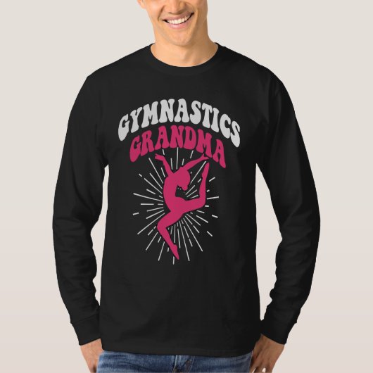 Gymnastics Grandma Women Gymnast Dance Retro Vinta Tシャツ (正面)