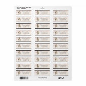Gymnastics Gymnast Sparkly Glitter Return Address  ラベル (フルシート)