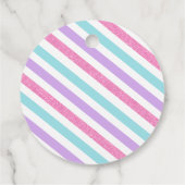 Gymnastics Pink Birthday Party フェイバータグ (裏面)