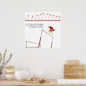 Gymnastics- uneven Bar Skill ポスター (キッチン)