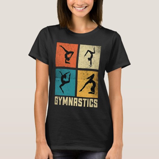 Gymnastics Women men Girls Teens Gymnast Dance Ret Tシャツ (正面)