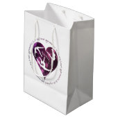 Gymnsticsは私のハートのカスタムのギフトバッグにあります ミディアムペーパーバッグ (裏面アングル)