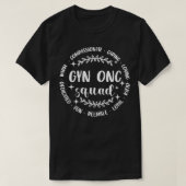 GYN ONC分隊の婦人科医の分隊のヘルスケアの婦人科医 Tシャツ (デザイン正面)