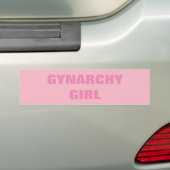 GYNARCHYの女の子 バンパーステッカー (車上)
