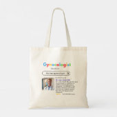 gynecologist beauty search Google stars トートバッグ (裏面)