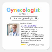GYNECOLOGIST obstetrician doctor google search スクエアシール (正面)