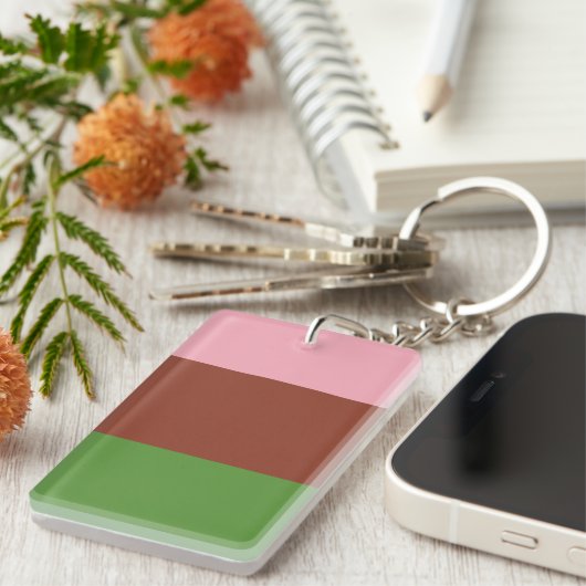 Gynesexual Pride Flag  キーホルダー (正面右)