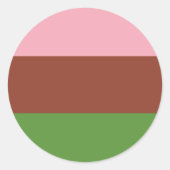 Gynesexual Pride Flag  ラウンドシール (正面)